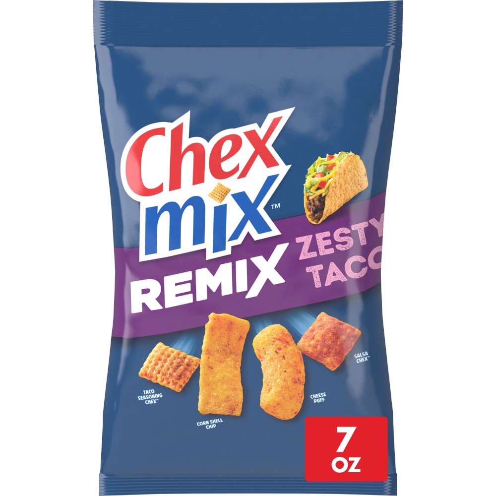 slide 2 of 6, Chex Mix Zesty Taco Snack Mix, 7 OZ, 7 oz