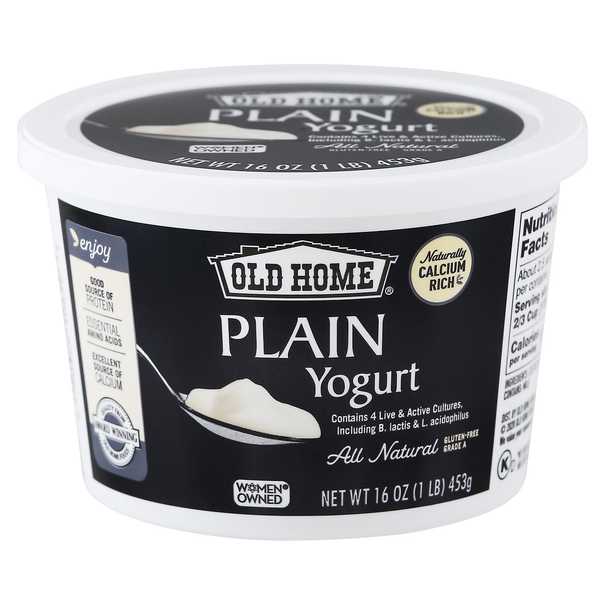 slide 9 of 14, Old Home Plain Yogurt - 16 oz, 16 oz