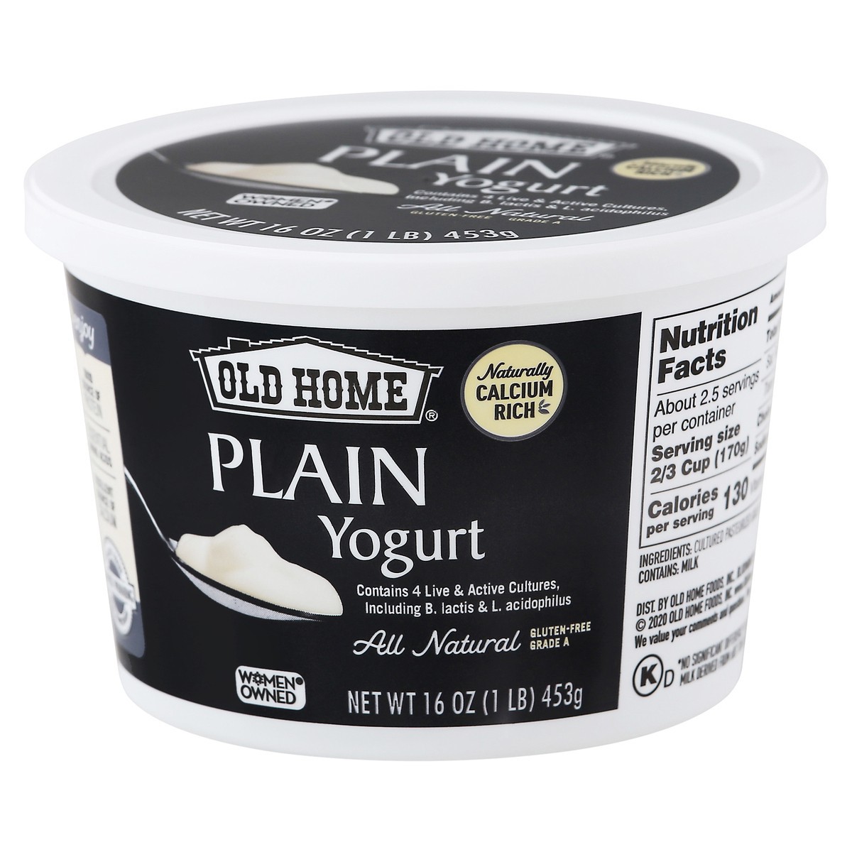 slide 3 of 14, Old Home Plain Yogurt - 16 oz, 16 oz