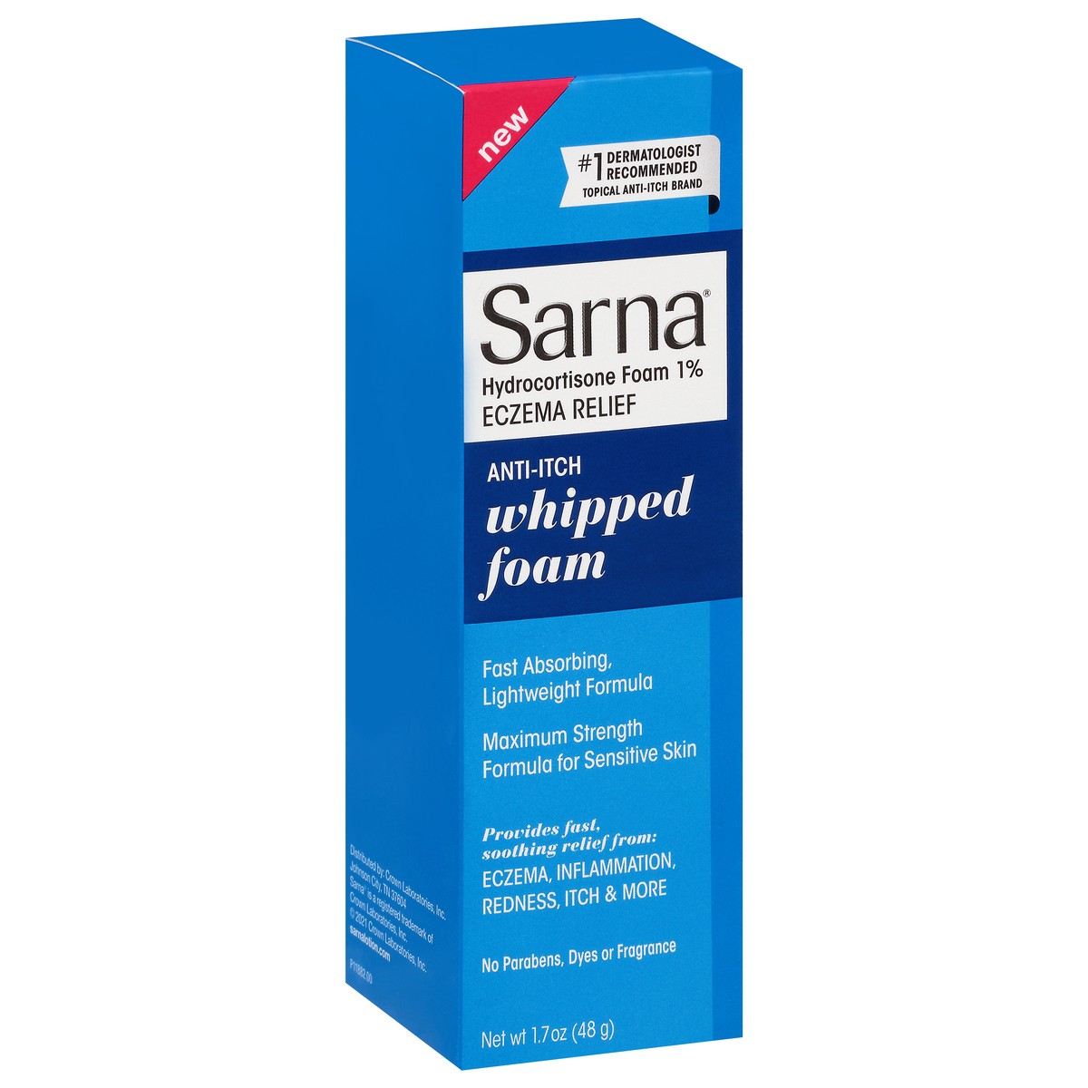 slide 2 of 9, Sarna Maximum Strength Eczema Relief Whipped Foam 1.7 oz Box, 1.7 oz