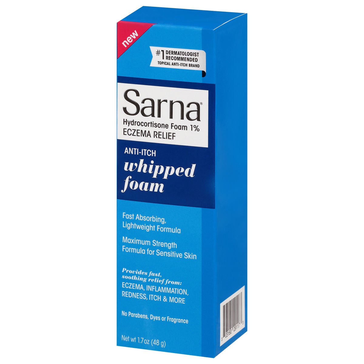 slide 3 of 9, Sarna Maximum Strength Eczema Relief Whipped Foam 1.7 oz Box, 1.7 oz