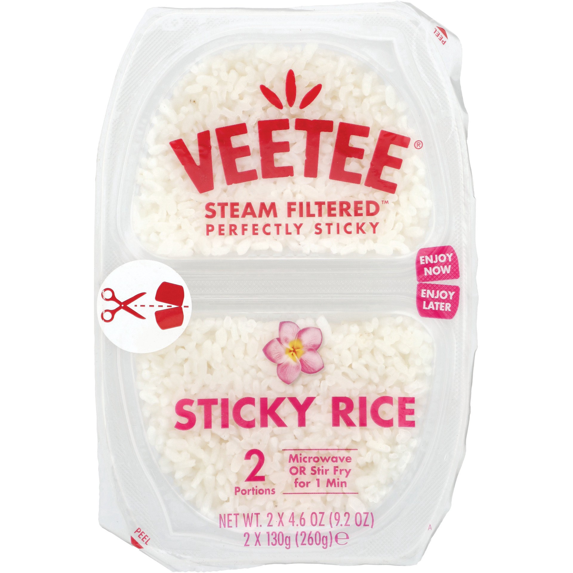 slide 1 of 1, Veetee Sticky Rice Duo Pots, 9.2 oz