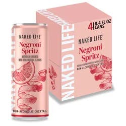 Naked Life Non-Alcoholic Negroni Spritz Cocktail 4 - 8.4 fl oz Cans