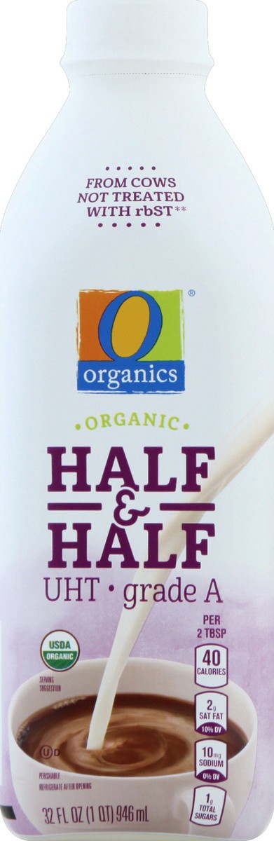 slide 3 of 7, O Organics Organic Grade A Half & Half, 1 ct