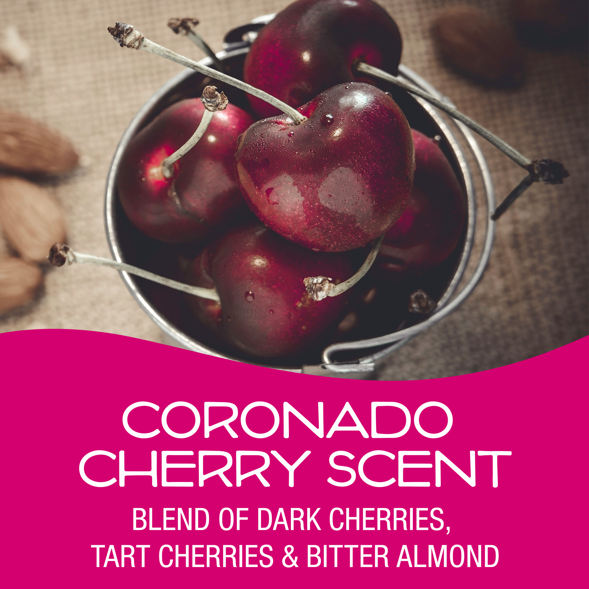 slide 2 of 6, California Scents Novelty Sun Spinner Car Air Freshener Vent Clip, Coronado Cherry Scent, 1 ct