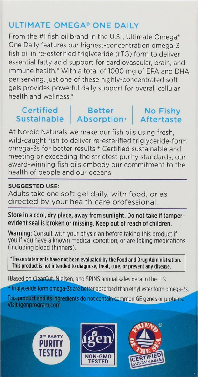 slide 15 of 15, Nordic Naturals Ultimate Omega 30 Softgels, 30 ct