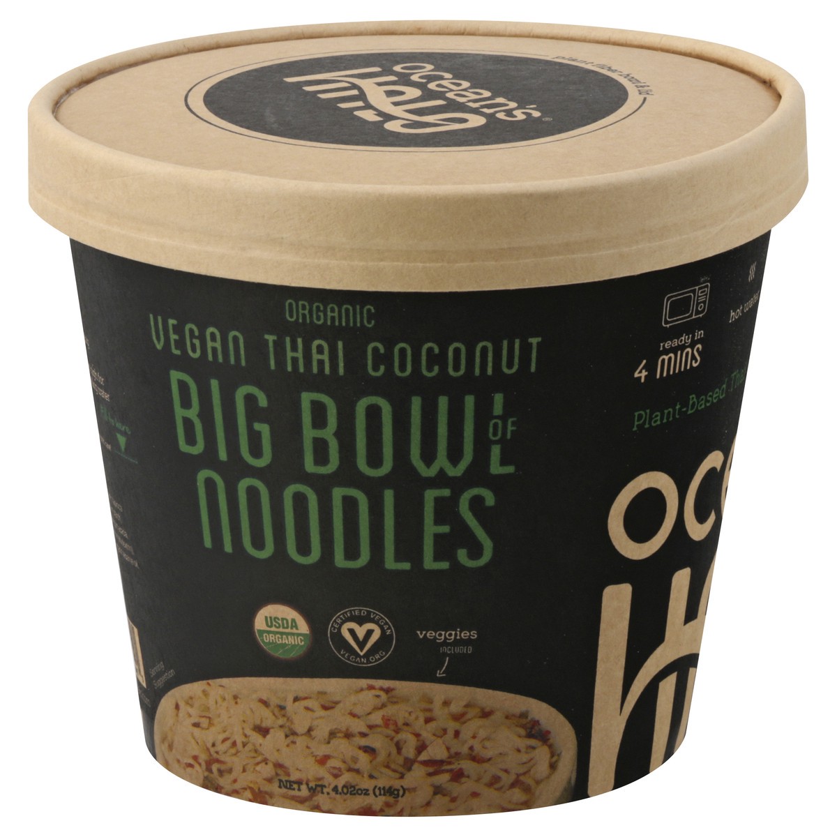 slide 12 of 12, Ocean's Halo Organic Vegan Thai Coconut Big Bowl of Noodles 4.02 oz, 4.02 oz