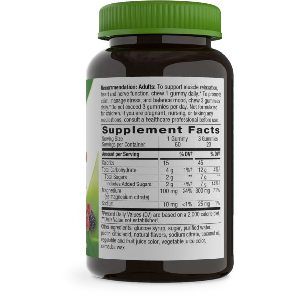 slide 24 of 29, Nature's Way Magnesium Gummy, 60 ct