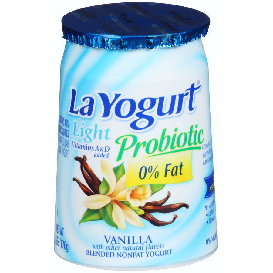 slide 1 of 1, La Yogurt Blended Nonfat Yogurt, Vanilla, 6 oz