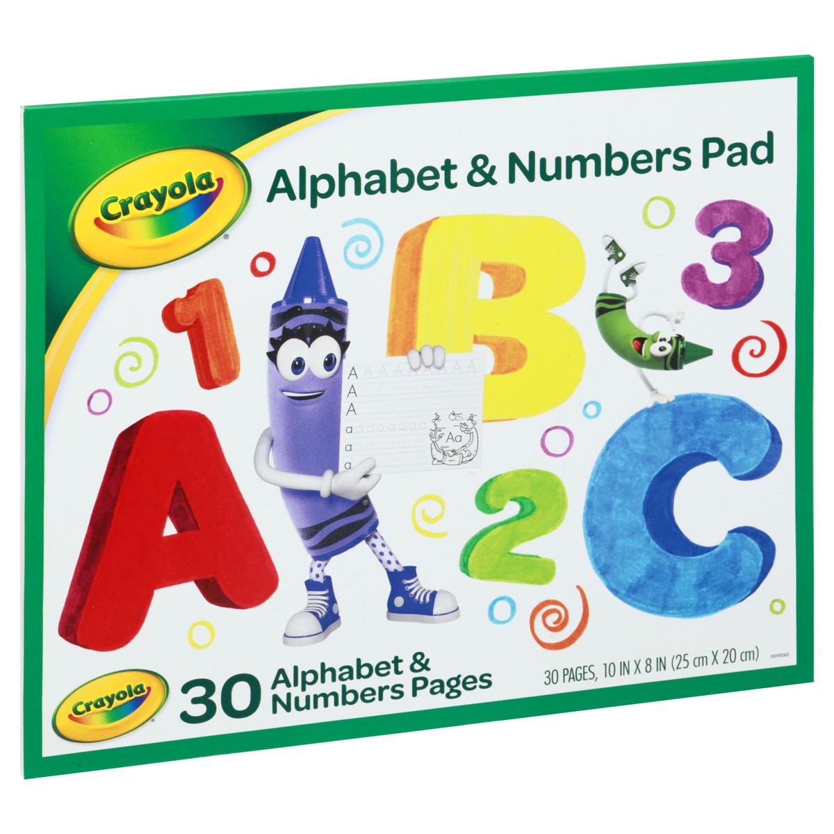 slide 3 of 9, Crayola Alphabet & Numbers Pad 30 ea, 30 ct