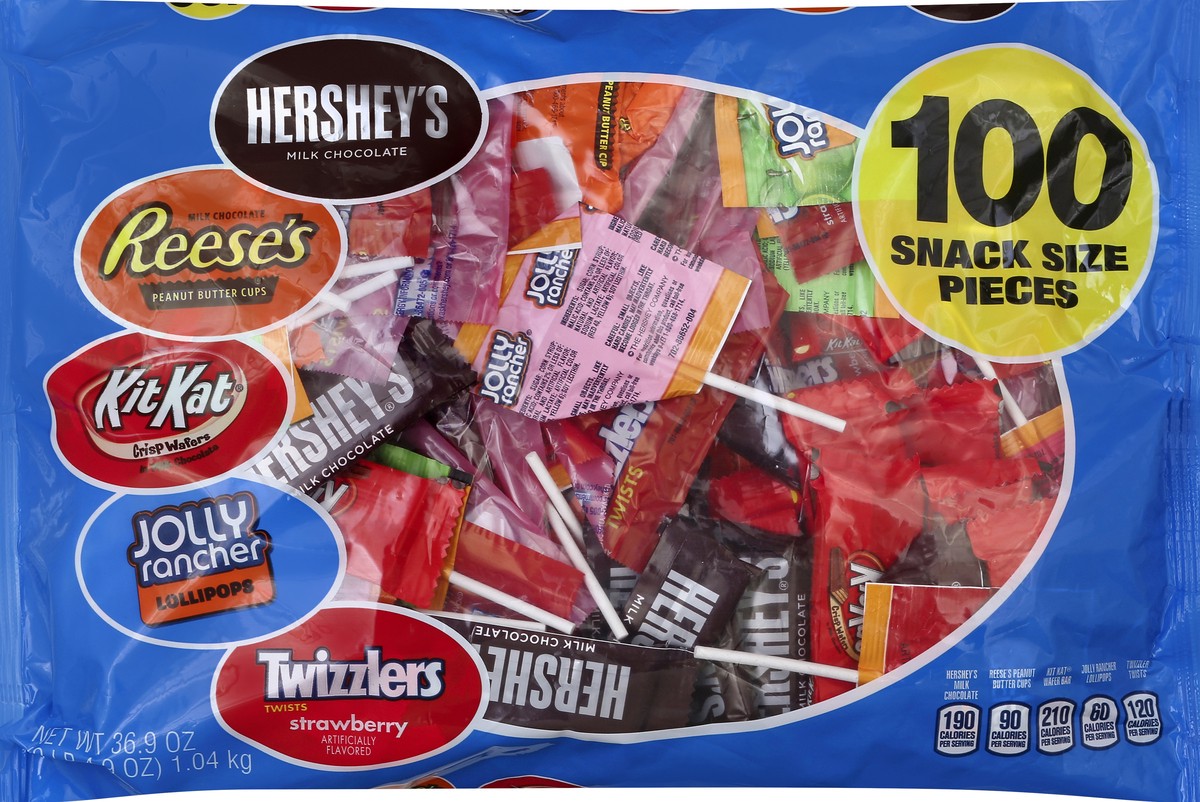 slide 4 of 5, Hershey's Candy 100 ea, 100 ct