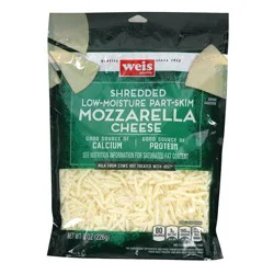 Weis Quality Mozzarella Part Skim Shredded Cheese