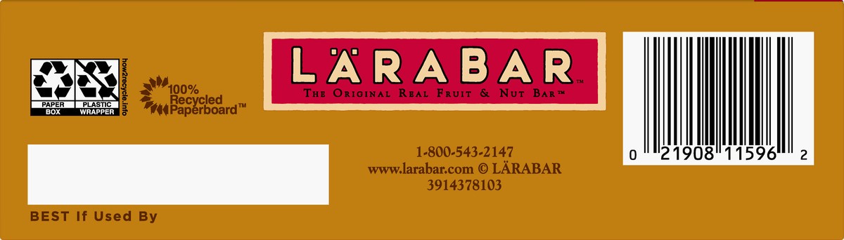 slide 4 of 9, LÄRABAR Peanut Butter Chocolate Chip, Gluten Free Fruit & Nut Bar, 8 Ct, 8 ct