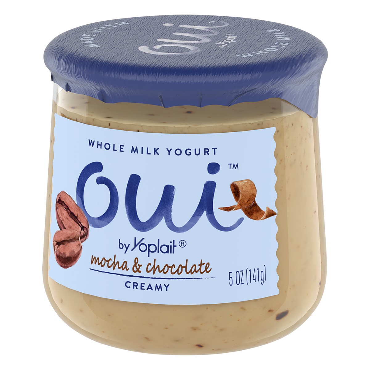 slide 5 of 9, Oui by Yoplait French Style Mocha & Chocolate Whole Milk Yogurt, 5 OZ Jar, 5 oz