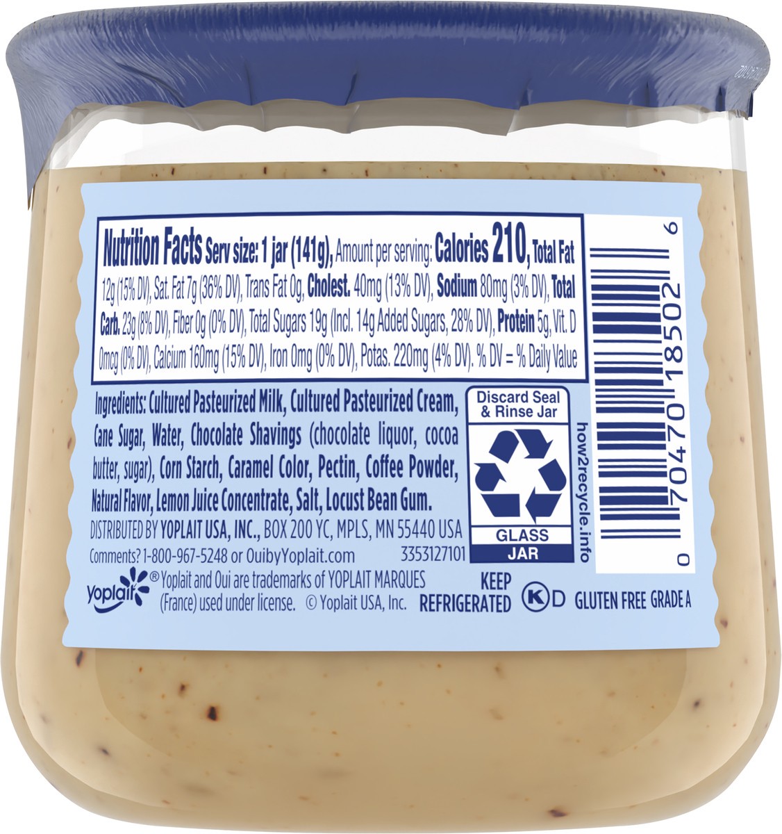 slide 7 of 9, Oui by Yoplait French Style Mocha & Chocolate Whole Milk Yogurt, 5 OZ Jar, 5 oz