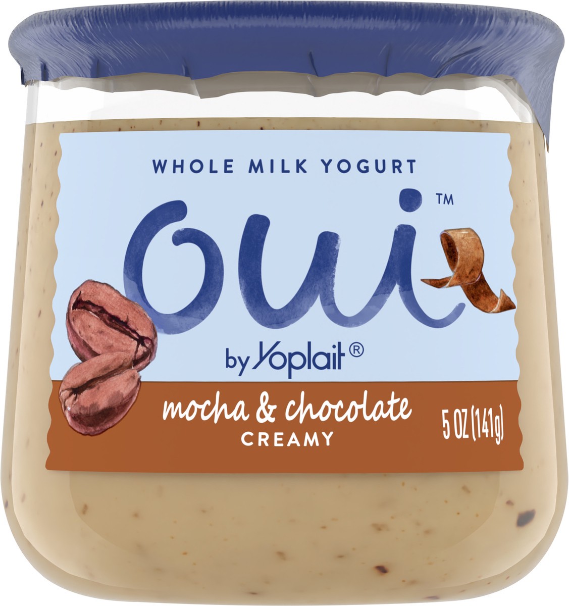 slide 2 of 9, Oui by Yoplait French Style Mocha & Chocolate Whole Milk Yogurt, 5 OZ Jar, 5 oz