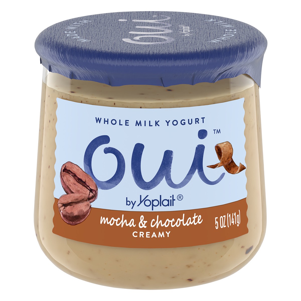 slide 1 of 9, Oui by Yoplait French Style Mocha & Chocolate Whole Milk Yogurt, 5 OZ Jar, 5 oz