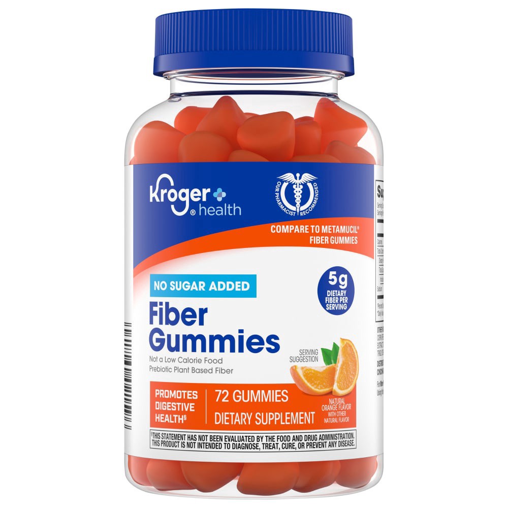 slide 2 of 3, Kroger Fiber Gummies, 72 ct