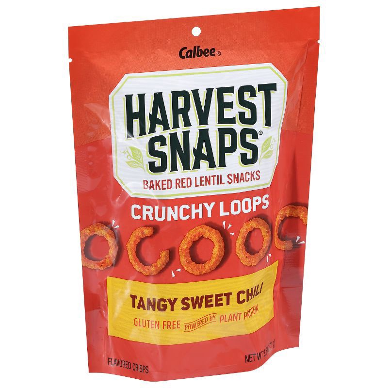 slide 5 of 6, Harvest Snaps Crunchions Tangy Sweet Chili Red Lentil Snack Crisps 2.5 oz, 2.5 oz