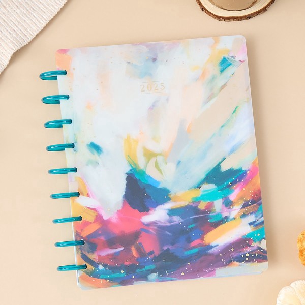 slide 10 of 10, 2025 Happy Planner Monthly/Weekly Classic Planner, 7"" X 9-1/4"", Bright & Brushy, January 2025 To December 2025, Ppcd12-559, 1 ct