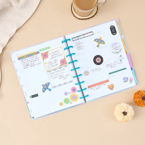 slide 5 of 10, 2025 Happy Planner Monthly/Weekly Classic Planner, 7"" X 9-1/4"", Bright & Brushy, January 2025 To December 2025, Ppcd12-559, 1 ct