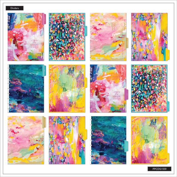 slide 6 of 10, 2025 Happy Planner Monthly/Weekly Classic Planner, 7"" X 9-1/4"", Bright & Brushy, January 2025 To December 2025, Ppcd12-559, 1 ct