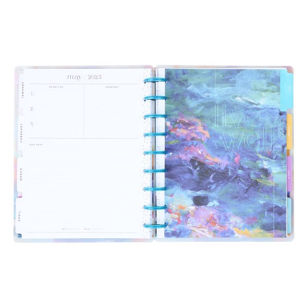 slide 4 of 10, 2025 Happy Planner Monthly/Weekly Classic Planner, 7"" X 9-1/4"", Bright & Brushy, January 2025 To December 2025, Ppcd12-559, 1 ct