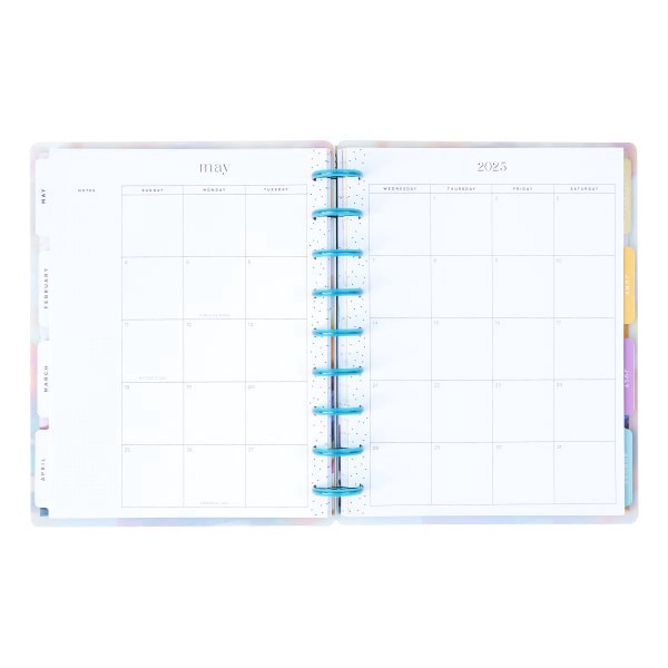 slide 9 of 10, 2025 Happy Planner Monthly/Weekly Classic Planner, 7"" X 9-1/4"", Bright & Brushy, January 2025 To December 2025, Ppcd12-559, 1 ct