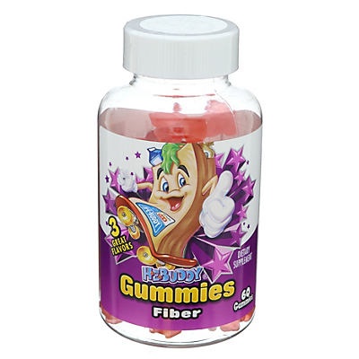 slide 1 of 1, H-E-Buddy Fiber Gummies, 60 ct