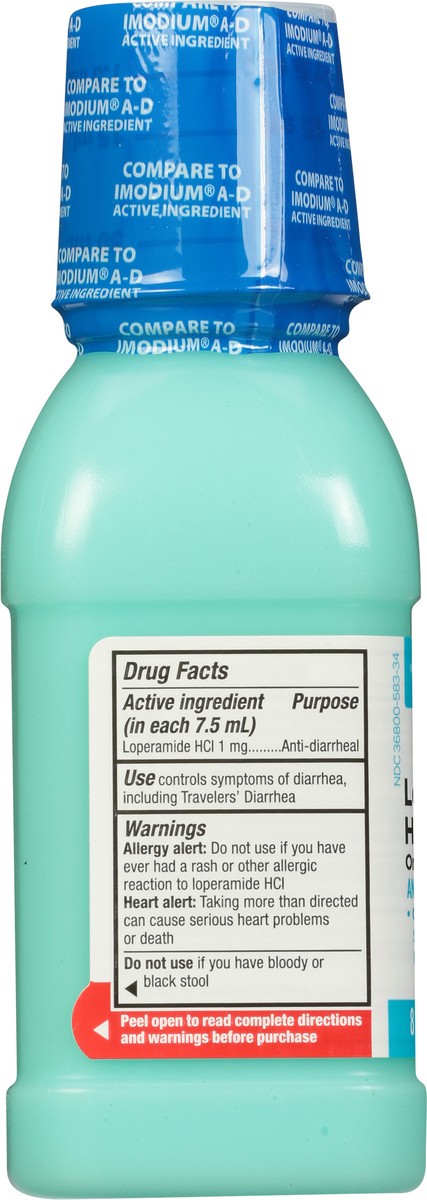slide 6 of 10, TopCare Health 1 mg Mint Flavor Loperamide Hydrochloride 8 fl oz, 8 fl oz