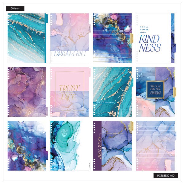 slide 5 of 10, 2025 Happy Planner Big Customizable Twin Loop Monthly/Weekly Planner, 8-1/2"" X 11"", Ethereal Elements, January 2025 To December 2025, Pctlbd12-010, 1 ct