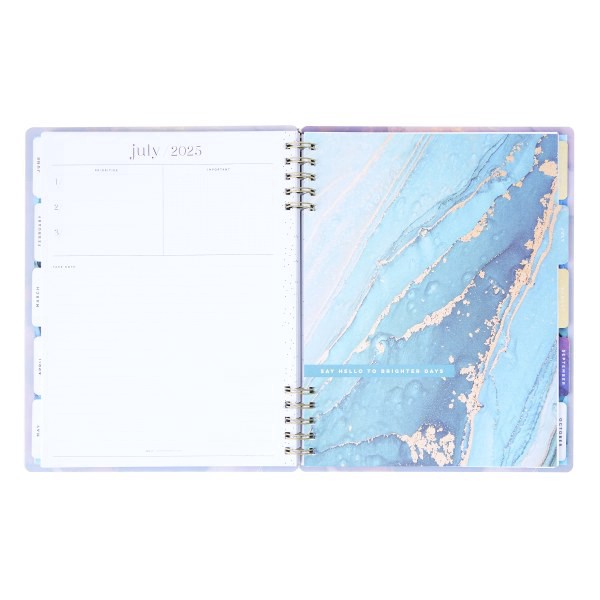 slide 8 of 10, 2025 Happy Planner Big Customizable Twin Loop Monthly/Weekly Planner, 8-1/2"" X 11"", Ethereal Elements, January 2025 To December 2025, Pctlbd12-010, 1 ct