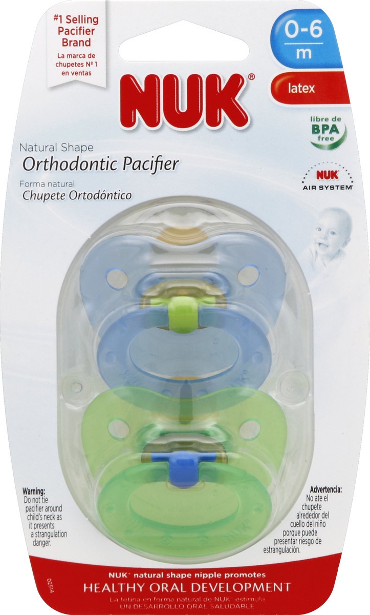 slide 1 of 7, NUK Pacifiers 2 ea, 2 ct