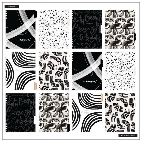 slide 8 of 10, 2025 Happy Planner Big Customizable Twin Loop Monthly/Weekly Planner, 8-1/2"" X 11"", Modern Texture, January To December, Pctlbd12-023, 1 ct