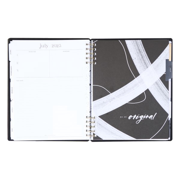 slide 6 of 10, 2025 Happy Planner Big Customizable Twin Loop Monthly/Weekly Planner, 8-1/2"" X 11"", Modern Texture, January To December, Pctlbd12-023, 1 ct