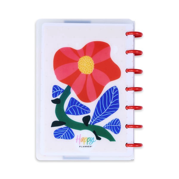 slide 4 of 7, Happy Planner Mini Disc Bound Notebook, 4-5/8"" X 7"", Dotted Rule, 60 Sheets, Pop Of Joy, 60 ct