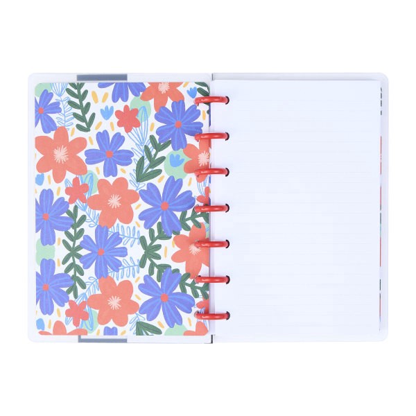 slide 2 of 7, Happy Planner Mini Disc Bound Notebook, 4-5/8"" X 7"", Dotted Rule, 60 Sheets, Pop Of Joy, 60 ct