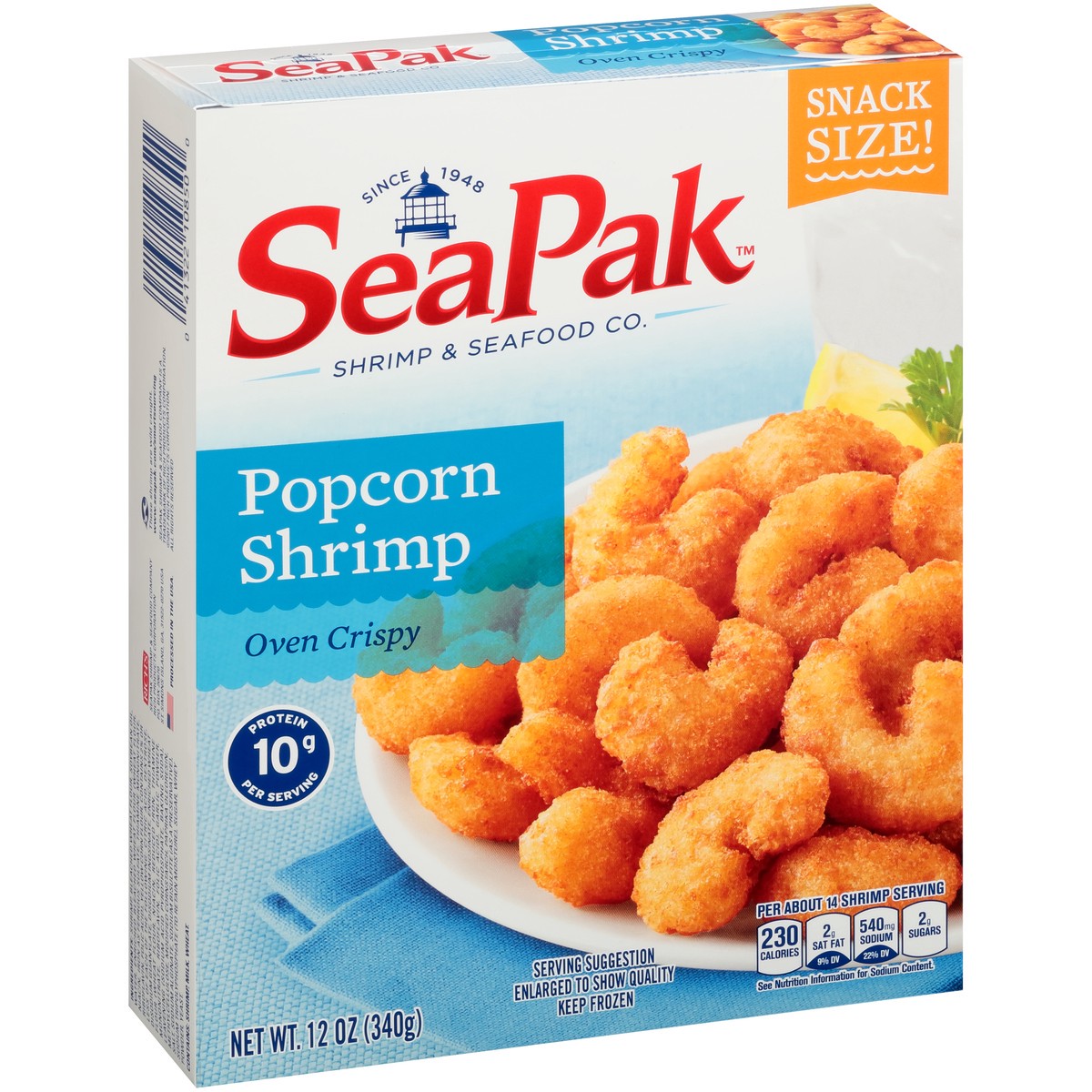 slide 2 of 9, SeaPak Popcorn Shrimp 12 oz. Box, 12 oz