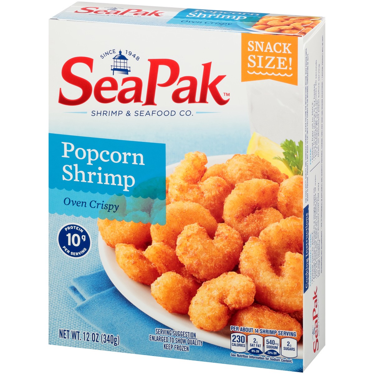 slide 3 of 9, SeaPak Popcorn Shrimp 12 oz. Box, 12 oz