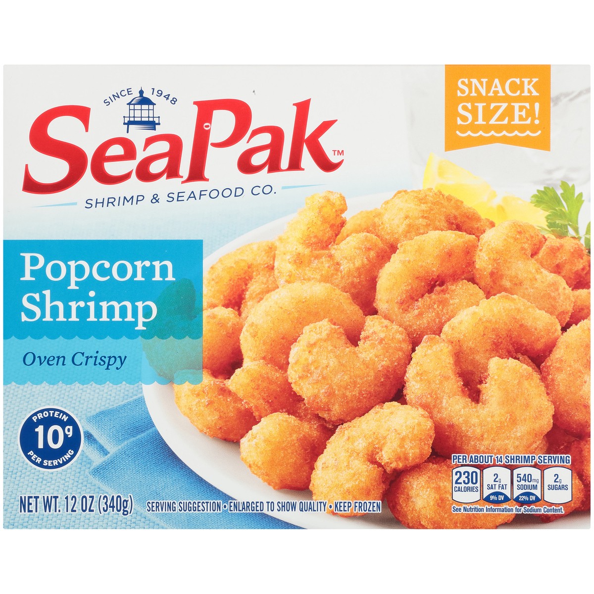 slide 7 of 9, SeaPak Popcorn Shrimp 12 oz. Box, 12 oz