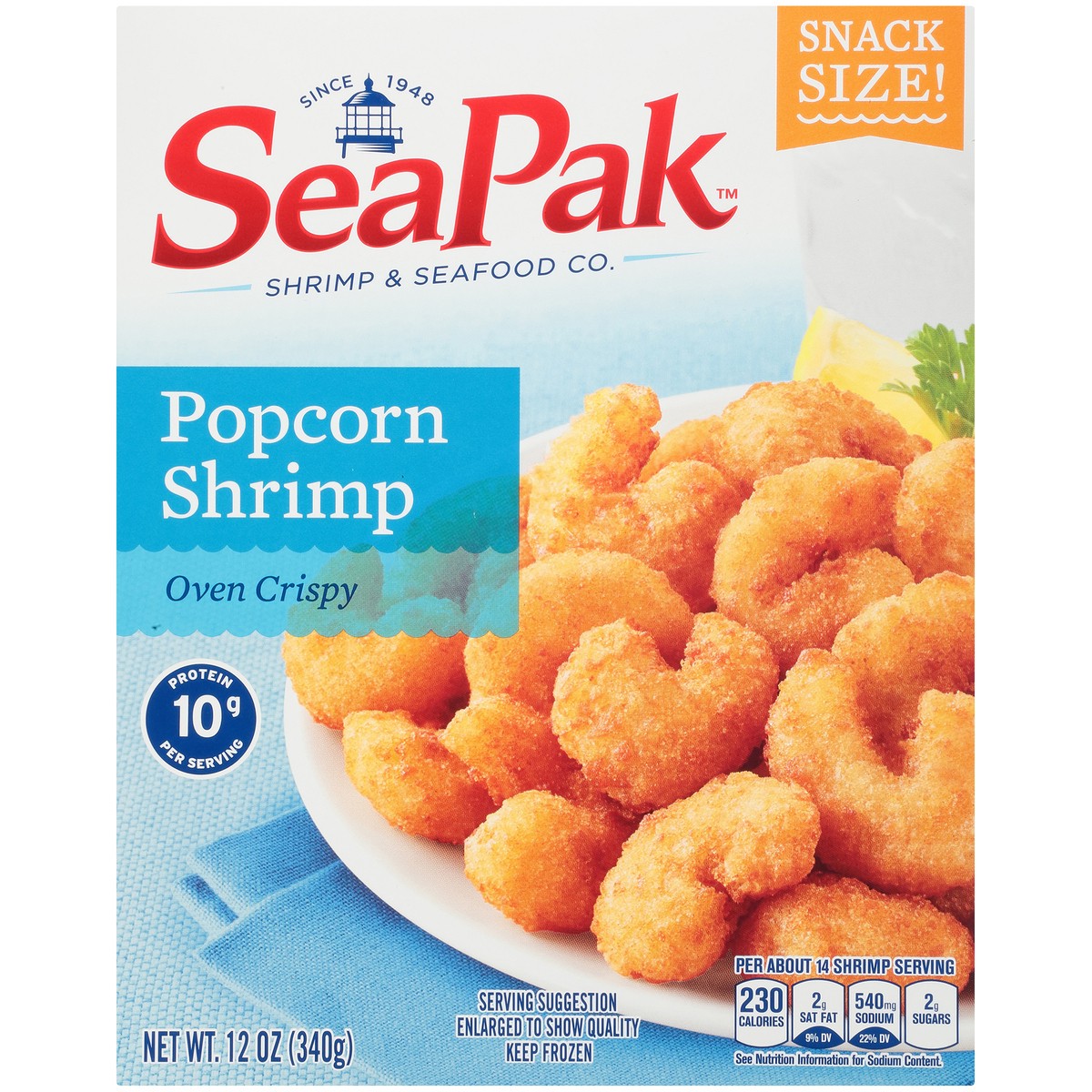 slide 5 of 9, SeaPak Popcorn Shrimp 12 oz. Box, 12 oz