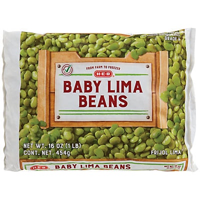slide 1 of 1, H-E-B Baby Lima Beans, 16 oz