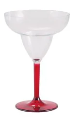Cocinaware Red Acrylic Margarita Glass, 14 oz