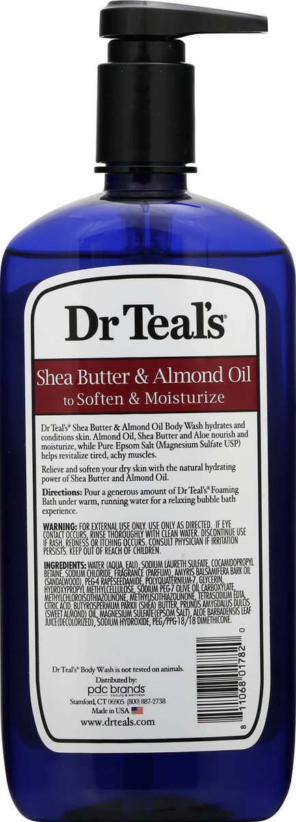 slide 3 of 9, Dr. Teal's Shea Butter & Almond Oil Body Wash, 24 oz