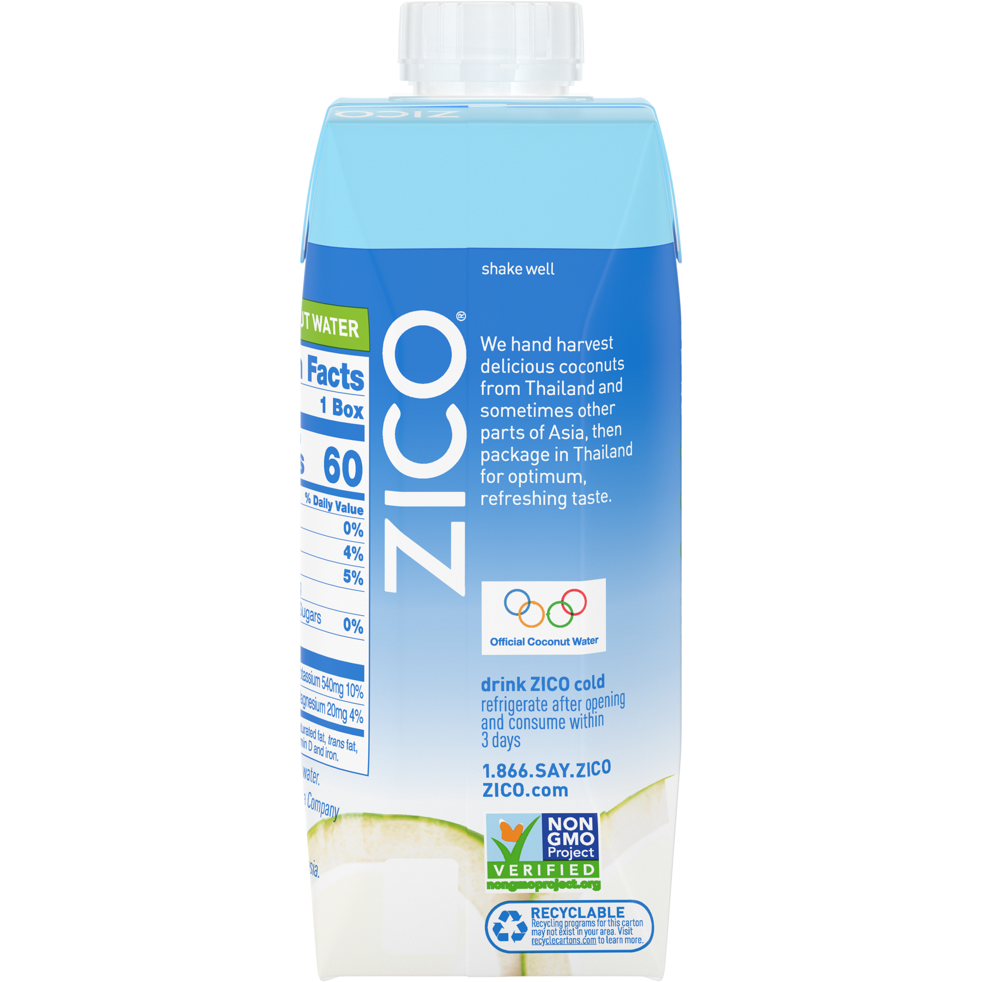 slide 2 of 4, Zico Coconut Water 100% Premium Natural - 11.2 Fl. Oz., 11.2 fl oz