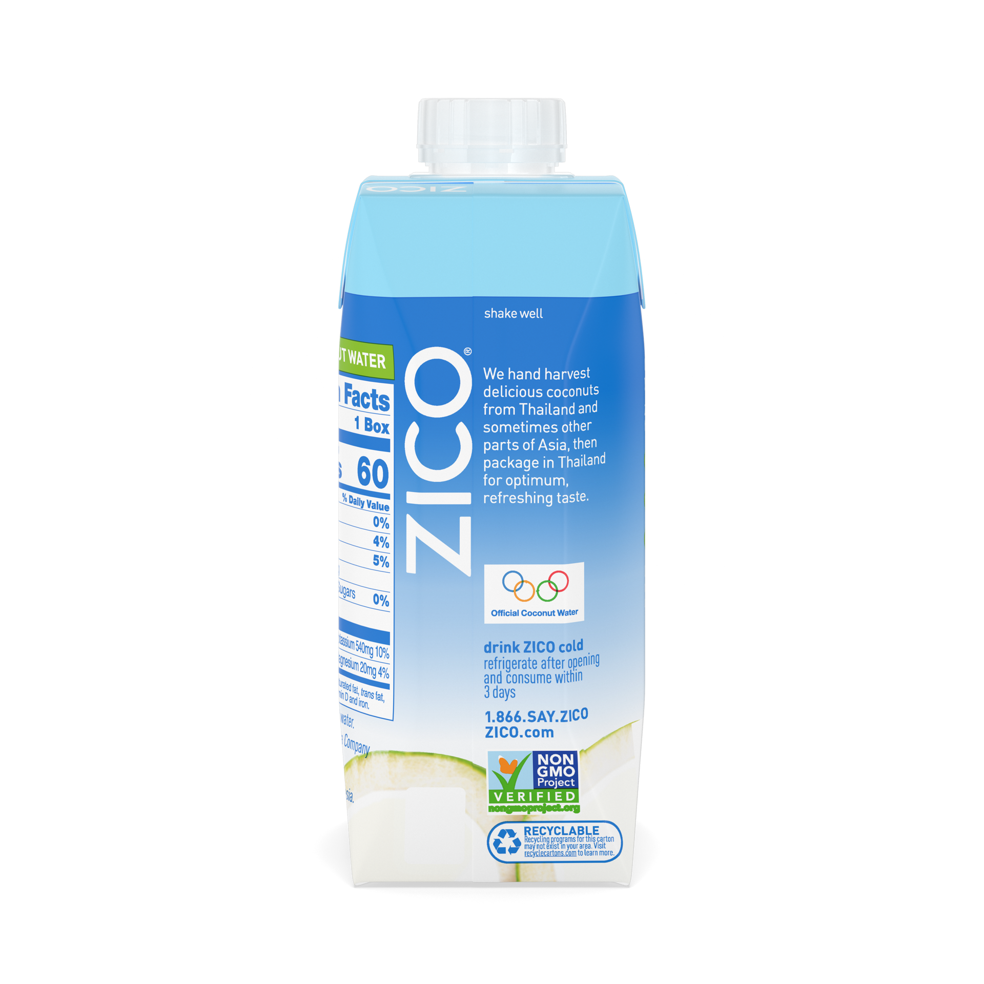 slide 4 of 4, Zico Coconut Water 100% Premium Natural - 11.2 Fl. Oz., 11.2 fl oz