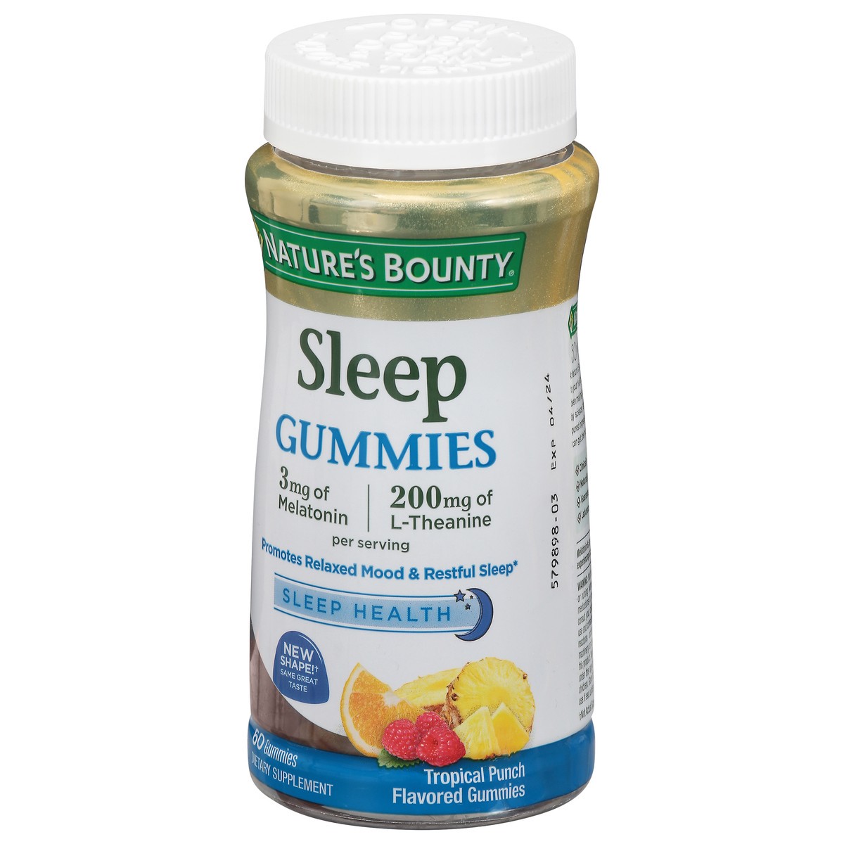 slide 9 of 9, Nature's Bounty Melatonin Sleep Aid Gummies, 3 mg