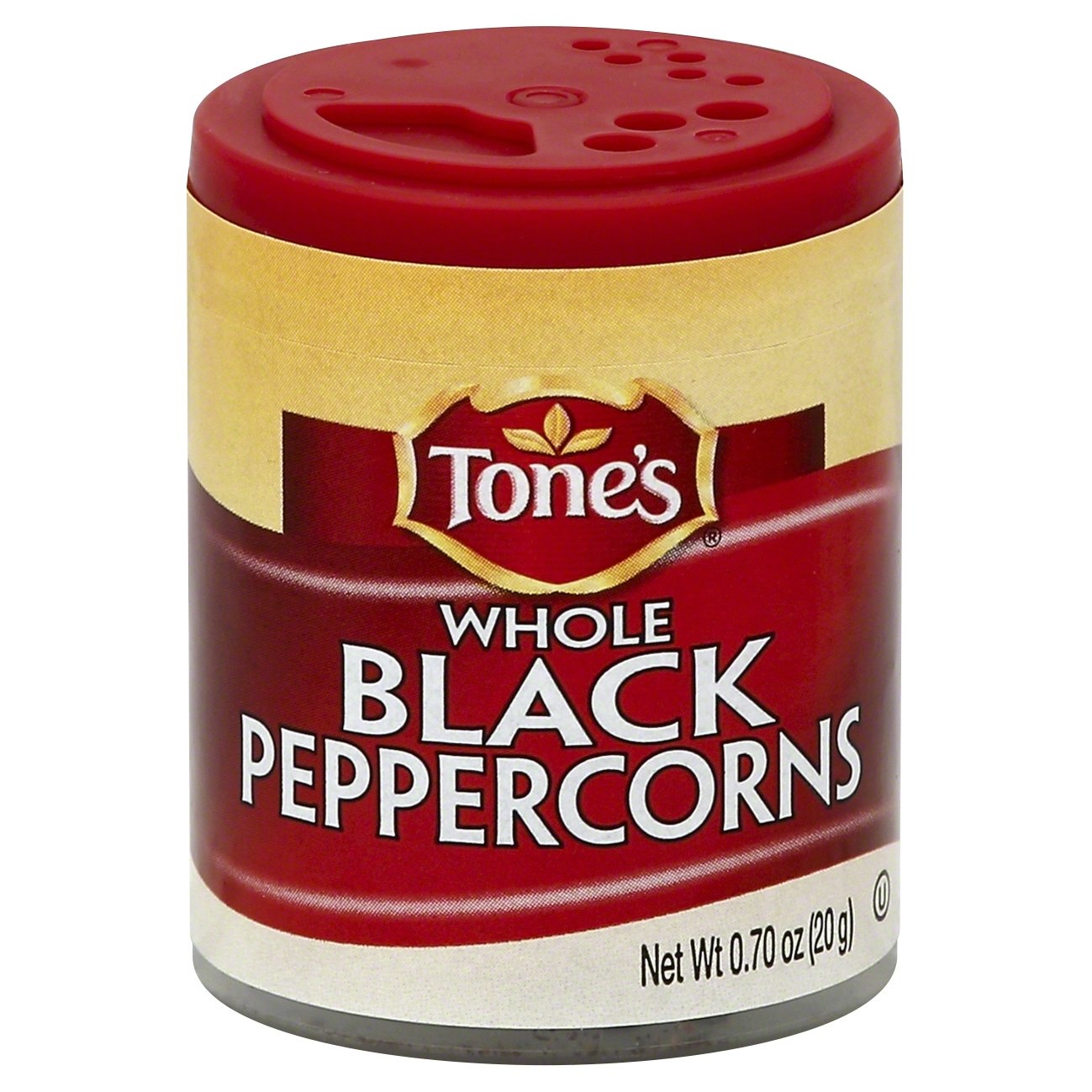 slide 1 of 2, Tone's Whole Black Peppercorns, 0.7 oz