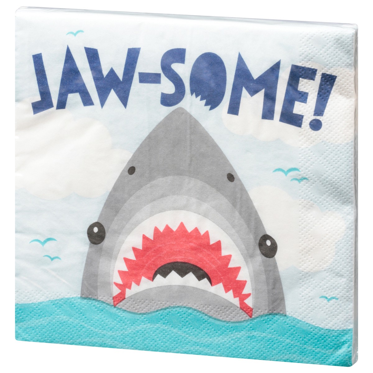 slide 4 of 9, Party Creations 2 Ply Shark Party Napkins 16 ea, 16 ct