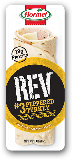 slide 1 of 1, Hormel REV Peppered Turkey Wrap, 3 oz